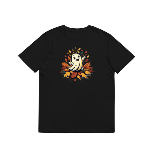 Ghost On Leaves Funny Halloween T-Shirts
