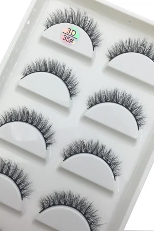 15 Style 5 Pairs 3D Eyelashes Natural False Eye Lashes Thick Faux Mink Lashes Soft Fake Eyelash Wispy Makeup Cilios