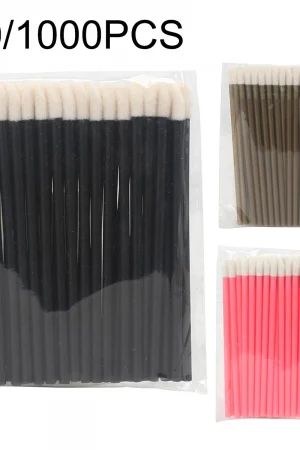 500/1000PCS Lip Brush Eyelash Makeup Tool Microbrush Lash Extension Mascara Eye Shadow Brushes Makeup Accessories Wholesaler