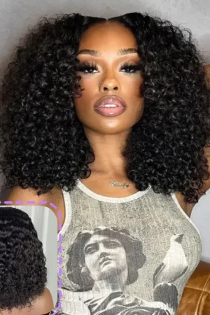 Deep Wave Lace Front Wigs Human Hair Pre Plucked 200% Density HD Transparent 13x4 Lace Frontal Wigs For Women Human Hair